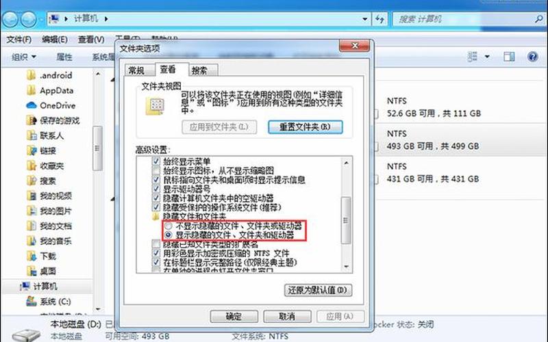 win7显示隐藏文件-第1张图片-百花生活百科知识分享