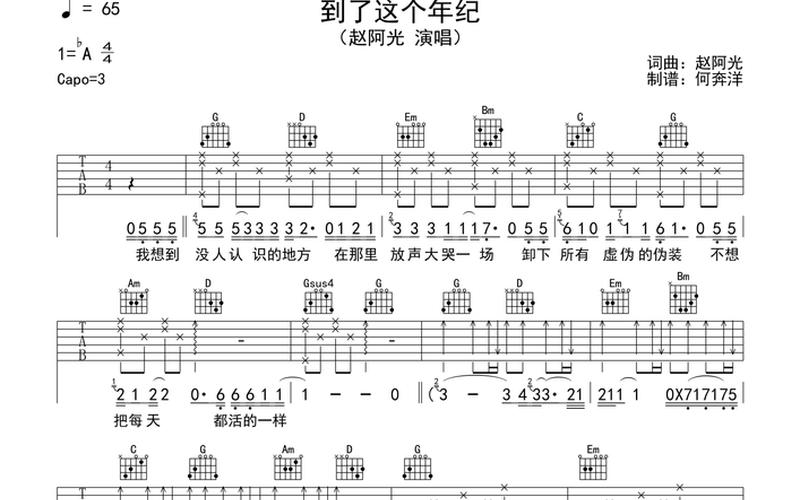 到了这个年纪 歌词-第1张图片-百花生活百科知识分享