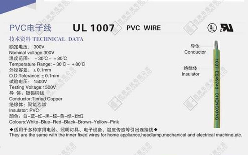 ul1007电子线标准-第1张图片-百花生活百科知识分享
