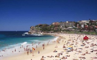 澳大利亚海滩爆满