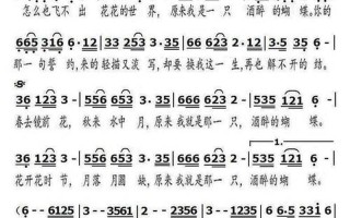 《酒醉的蝴蝶》原唱