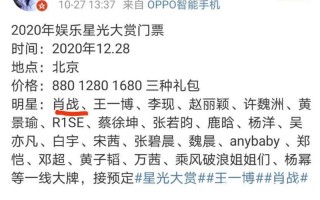 2020星光大赏节目单