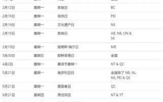 2018年法定节假日