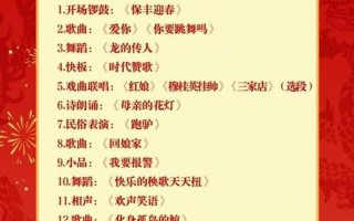 2018年春晚节目单公布