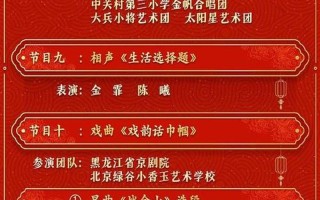 2022年元宵晚会节目单