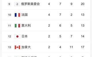 2022冬奥会金牌榜