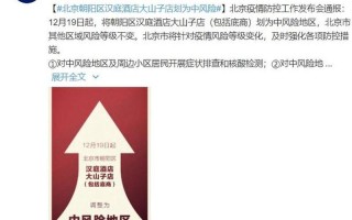 北京两地调为中风险