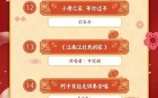 安徽卫视春晚节目表