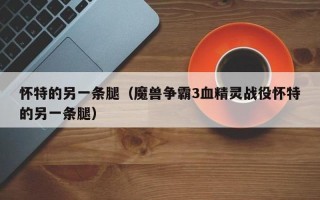 暗黑怀特之腿怎么用